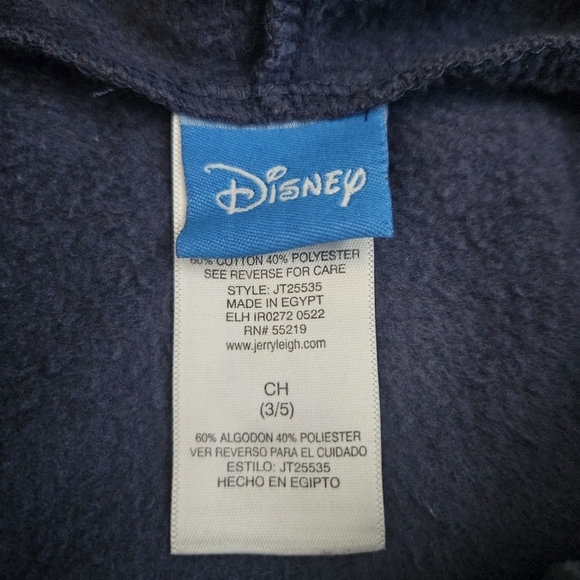 Disney Lilo & Stitch Junior Girls Hoodie Sz 3/5 (small) - Picture 5 of 6